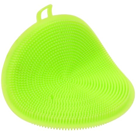 GOOHOCHY Dishwasher Safe Mesh Dish Scrubber Power Cleaning Brush Silicone Brush for Kitchen Cleaning