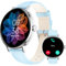 Smart Watch for Men Womem Answer/Make Call,1.27HD Dynamic Dial Fitness Watch with Heart Rate/Sleep/SpO2, Leahter Ladies Smartwatch for iPhone/Samsung/Android,IP68 Waterproof，110+ Sport Mode-Blue