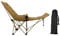 LeeQinersw Fauteuil de Camping Pliable avec Repose-Pieds Amovible pour extérieur et Pique-Nique, Kaki