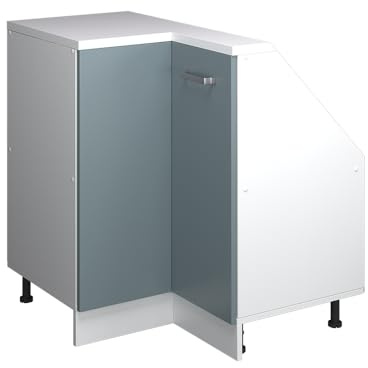 Vicco Mobile cucina angolare per sottotetto R-Line, Grigio-blu, 75.6 cm con 1 porta