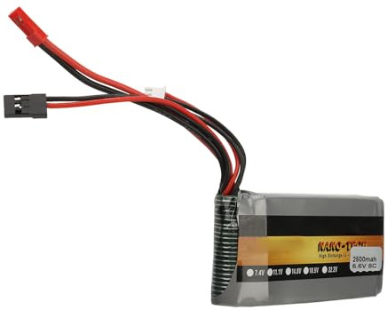 aqxreight LiPo-Akku 6,6 V, 2500 MAh, 8 C, Hohe Kapazität, Modell