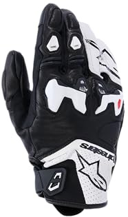 Alpinestars SP-R Tech Motorrad Handschuhe, schwarz/weiß, M