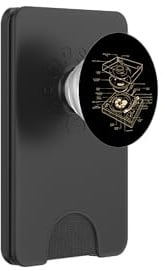Tocadiscos DJ Esquema Fiesta Diseño Baile Disco Techno Música PopSockets PopWallet para MagSafe