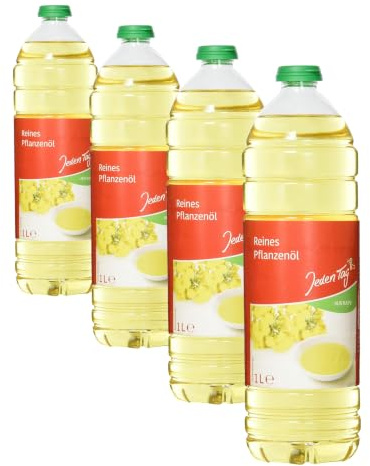 Jeden Tag Rapsöl, 1 l (Packung mit 4)