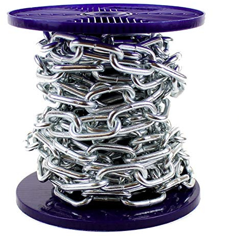 Ali's DIY Strong BZP Bright Zinc Plated Heavy Duty Steel Chain 3MM - 10 Metre Custom Cut Length