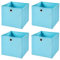 StickandShine 4er Set Hellblau Faltbox 32 x 32 x 32 cm Aufbewahrungsbox faltbar