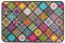 ISAOA Mandalas Traditional Floral Doormat Bath Kitchen Rug,Non-slip and Washable,Thin,Indoor Foot Mats -60 x 40 cm