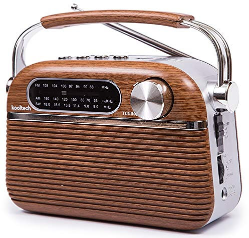 Kooltech Radio Madera con Bluetooth