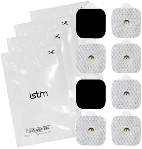 Med-Fit Self-Adhesive Pads - Universal Studded Electrode Pads to Fit Virtually All TENS Machines - Target Small or Large Painful Areas - 16 Pack. Stud Size 3.5mm