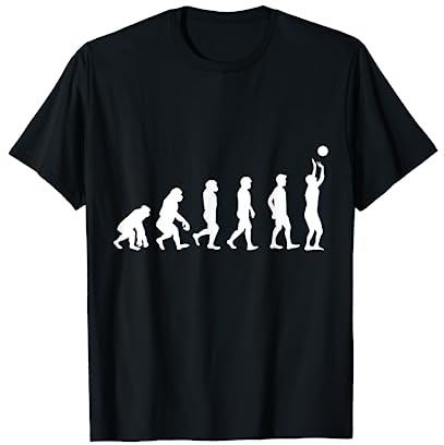 Volleyballer Geschenk Evolution Volleyball T-Shirt