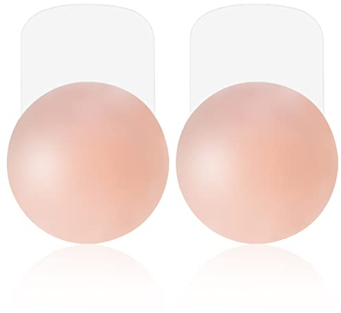 MELLIEX Copricapezzoli di Silicone - Fissaggi Invisibili Reggiseno Copricapezzoli da Donna, Push Up Breast e Riutilizzabile Adesivi Nipple Cover