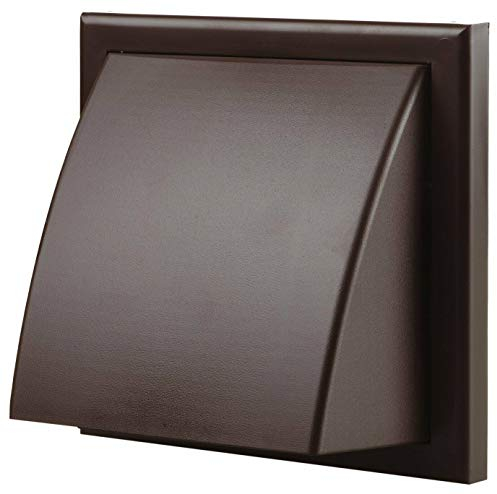 100mm Diameter PVC Easy Installation Push Fit Light Weight Inlet Circular Weatherproof Cowled Wall Grille Outlet Wind Stopper Ventilation Extractor Fan Cover with Integral Draft Excluder