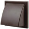 100mm Diameter PVC Easy Installation Push Fit Light Weight Inlet Circular Weatherproof Cowled Wall Grille Outlet Wind Stopper Ventilation Extractor Fan Cover with Integral Draft Excluder