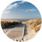 Runde Tapete selbstklebend - Ostsee Strand 175x175cm