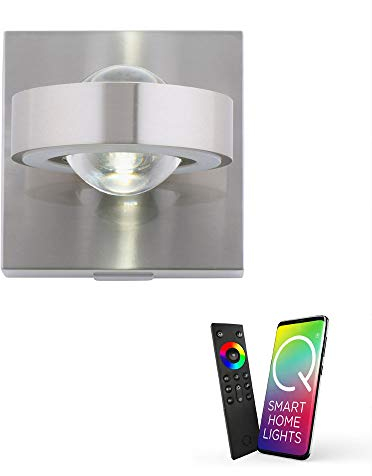 Paul Neuhaus Q-MIA 9185-55 Smart Home LED-Wandleuchte Up & Down Lichteffekt, Alexa kompatibel, RGB CCT Farbwechsel, dimmbar