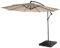 Mendler Ampelschirm Acerra, Sonnenschirm Sonnenschutz, Ø 3m neigbar, Polyester/Stahl 11kg mit Ständer - sand-beige
