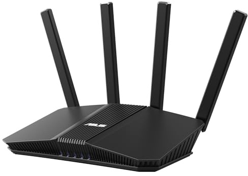 ASUS RT-BE55 Dual-band WiFi 7 (802.11be) Smart AiMesh Extendable Router, 3600 Mbps, 2.5G port, Up to 3 SSIDs for IoT Devices, Parental Controls & VPNs, Advanced Network Security