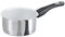 Genius Cerafit Steel Stielkasserolle 16cm - Kochtopf beschichtet mit 1,5l Fassungsvolumen | Edelstahl-Topf für alle Herdarten & Induktion | Sandwichboden mit Aluminiumkern Silber