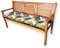 4L Textil Sitzkissen Palettenkissen Outdoor Kissen Sitzauflage Rückenkissen Bankauflage Polsterauflage Gartenpolster Sitzkissen Bank Palettenauflage (100x40 cm, Blumen Grün)