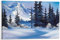 Leinwandbild, 70 x 90 cm, Rahmenlos, B-ob R-OSS, Winterberg, Gemälde, Bild, modernes Zuhause, Schlafzimmer, Dekoration, Poster, Kunstwerk, HD-Bild