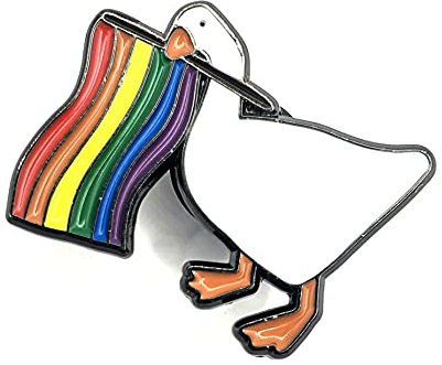 SNS Components Rainbow LGBTQ+ Pride Flag Metallic Pin