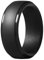 8 mm beliebter schwarzer Silikonring für Damen, Hochzeitsring aus umweltfreundlichem Gummi, Ring # 10, Silikon