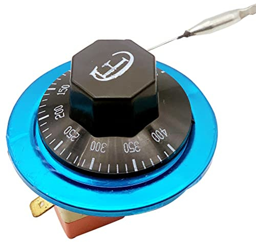 Accessori per apparecchiature di riscaldamento Termostato Forno elettrico Regolatore di Temperatura Regolabile Interruttore 50-400℃ 2 Pin Riscaldatore accessori