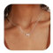 Chriscoco Kette mit Buchstabe 𝐒𝐢𝐥𝐛𝐞𝐫 𝟗𝟐𝟓 Halskette mit Buchstaben Gold/Silber Kette Damen Hypoallergene Herzkette Anfangsbuchstaben Silberkette Damen - Mit Schmuckschatulle