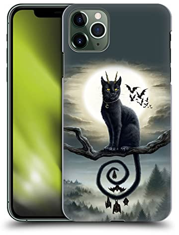 Head Case Designs Offizielle Sarah Richter Gotische Schwarze Katze Und Fledermäuse Tiere Harte Rueckseiten Handyhülle Hülle Huelle kompatibel mit Apple iPhone 11 Pro Max