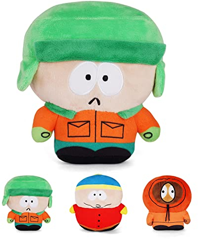 OSDUE South Park Plush, Südpark Plüschpuppe, Kyle Puppe Plüschtiere, Soft Plush Figure für Geburtstagsgeschenk Anime Cartoon Fans Kinder Erwachsene (18cm)