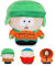 OSDUE South Park Plush, Südpark Plüschpuppe, Kyle Puppe Plüschtiere, Soft Plush Figure für Geburtstagsgeschenk Anime Cartoon Fans Kinder Erwachsene (18cm)