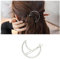 Dervivea Boho Metall Mond Haarspange Barrette Silber Mondsichel Haarnadel Hohlmond Seite Clip Pin Minimalistischen Halbmond Haarspange Dekorative Haarschmuck Für Frauen Und Mädchen Kopfschmuck