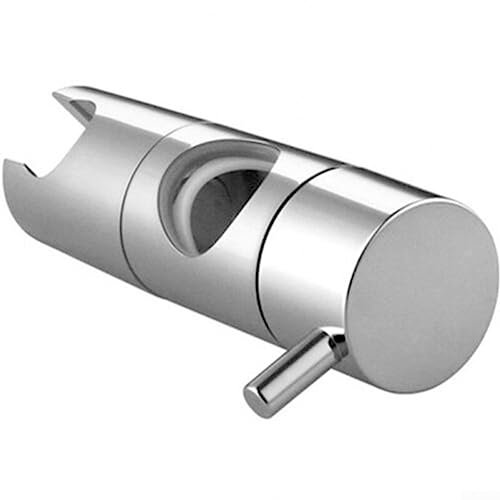 DAZZLEEX Adjustable 19-25mm Chrome Shower Head Holder Riser Bathroom Rail Bracket Slider,20mm