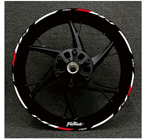 Reflektierende Felgenrandaufkleber Motorrad Für R6 Rad Aufkleber Felgen Aufkleber Aufkleber Set Kit Logo Rim Dekorative Aufkleber (Farbe : M, Größe : 1 UK)