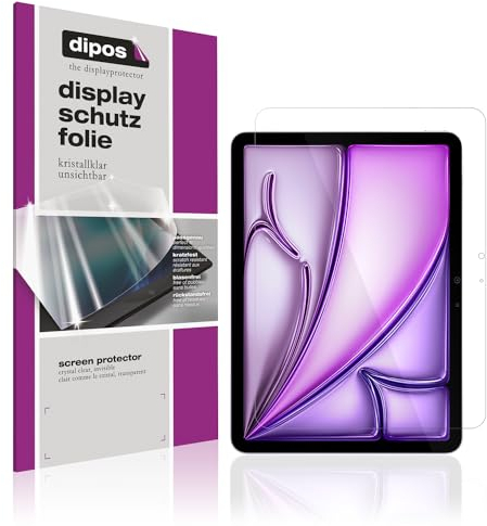 dipos I 2X Schutzfolie klar kompatibel mit Apple iPad Air 11 Zoll M2 2024 Folie Displayschutzfolie (A2902+ A2903)