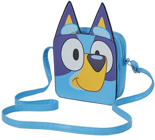 Bluey Kinder Umhängetasche Handy Kleine Handtasche Mädchen zum Umhängen Crossbody Tasche mit Verstellbaren Riemen Geschenke für Mädchen (Bluey 3D Ohren)