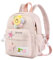 Lam Hub Fong Personalisierte Kinderrucksack Schultasche mit Namen Kleinkinder Kindergarten Rucksack Niedliche Rucksack für Jungen und MädchenGeschenk für Kinder (rosa)