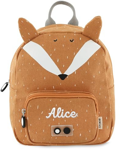 Trixie Kinderrucksack mit Namen personalisiert bestickt (Fuchs, Rucksack GROß/BIG)