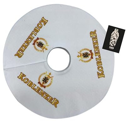 Koblenzer Bier Tropfenfänger Bierdeckel Pilsrosette Schaumfänger 100 St.