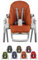 Ersatzbezug Sitzkissen [Bezug für Hochstuhl] kompatibel mit Peg Perego Prima Pappa ZERO3 & SIESTA (meliert orange)