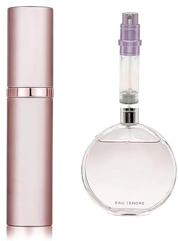 muilsae AA00PK Atomizador de perfume frasco de perfume recargable portátil y de bolsillo Relleno de fondo adecuado para viajes y vacaciones cumpleaños y aniversario, 5 ml (rosa)