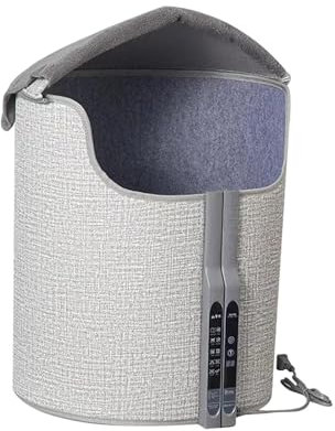 Colcolo Fußwärmer für unter den Schreibtisch, elektrischer Fußwärmer, Neigungs- und Ausschaltfunktion, tragbarer Untertisch-Heizstrahler für Studio, Büro,