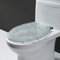 Giural Abattant WC en Forme De O, Cuvette Toilette en Résine avec Fermeture en Douceur, Siège de Toilette avec Charnière en Acier Inoxydable, Facile à Nettoyer, Couvercle WC Transparente Feuille d'or