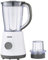 Geepas Electric Blender Smoothie Maker, Food Jug Blender 500W - Stainless Steel Blades, 2 Speed Control with Pulse Function, 1.5L Jar -Coffee Grinder Mill, Smoothie Maker 2 Year Warranty - Grey