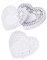 Zerodeko 250-teiliges Papierdeckchen-set Spitzendeckchen Für Lebensmittel Tischdekoration Für Hochzeiten Herzförmige Deckchen Für Kuchen Und Desserts