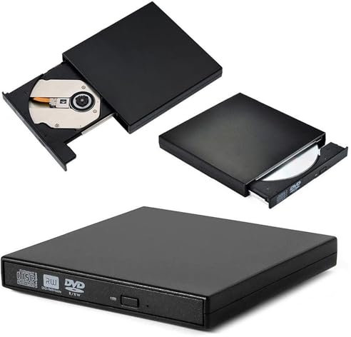 ATEK External CD DVD Drive Case Encloser, Slim USB to SATA CD Combo Rom Caddy Cover DVD-ROM, CD-R/RW, CD-ROM Casing supports USB 2.0(480mb/sec)