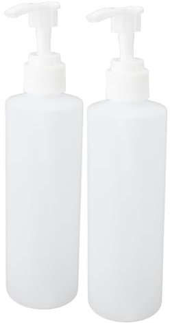 CHICIRIS 2pcs Massage Oil Warmer, Replacement Bottle 250ml, Refillable Professional Shampoo Pump Bottles for for Lotion Heater