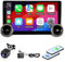 Haudio 2 DIN Radio,con Apple CarPlay Inalámbrico y Android Auto,10.1 Pulgadas Audio inalámbrico CarPlay,Control de Voz, cámara de reversa, Bluetooth 5.0, GPS navegación y Mirror Link