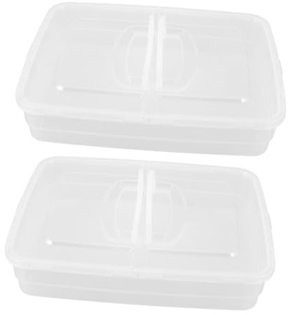 LIFKOME 2stücke Durchsichtige Teigbox Mit Deckel Und Griff Stapelbar Gärbehälter Für Pizzateig Und Brotteig Lagerung Und Fermentation Geeignet Für Teigschalen