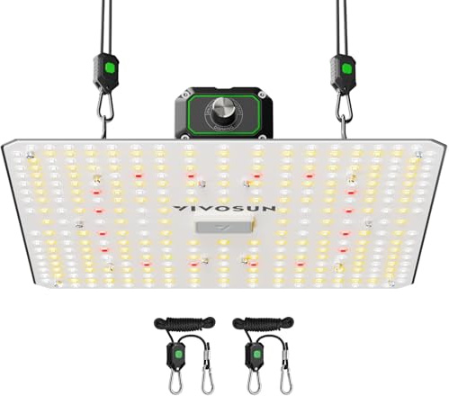 VIVOSUN LumaLight 100W LED Pflanzenlampe Vollspektrum dimmbar | Grow Lampe mit hoher PPFD, dimmbares für Zimmerpflanzen, Anzucht, Gemüse und Blüte, ideal für Growzelte 60x60cm